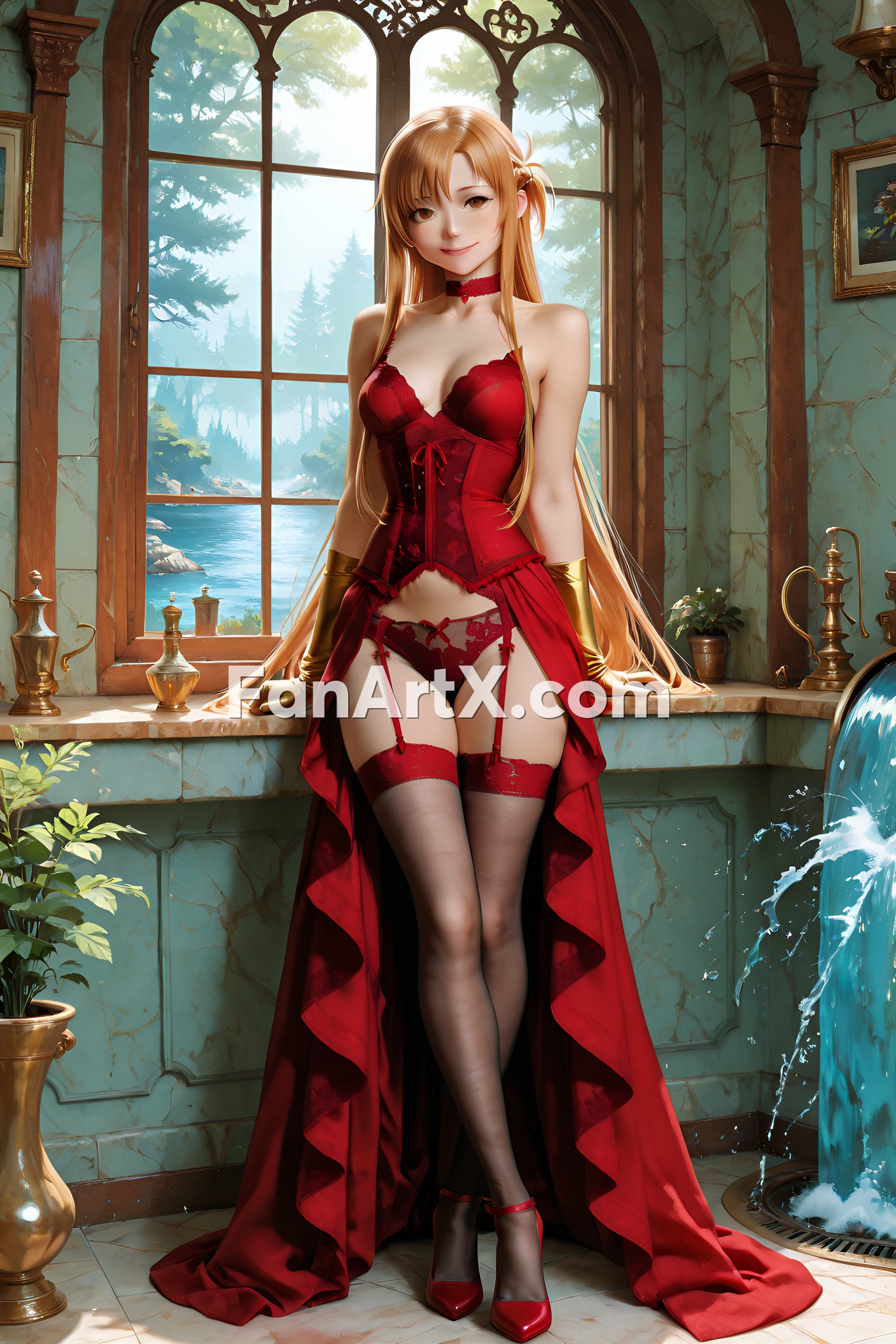 Sao Asuna Yuuki Fanart - Sword Art Online character 5587297